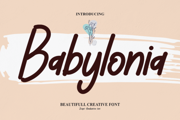 Babylonia Font: Elegant Handwritten Typography