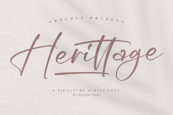 Herittage: The Cursive Font That Brings Joy to Every Project