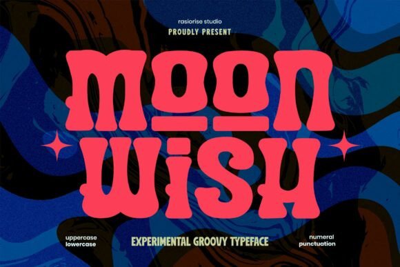 Moonwish Font – Groovy Psychedelic Typography for Bold Projects