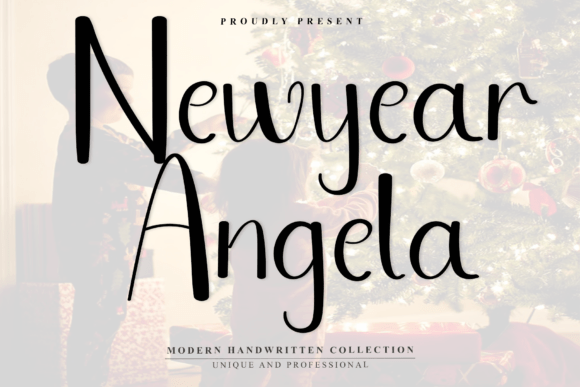 Newyear Angela Font – Elegant Script for Fresh Starts